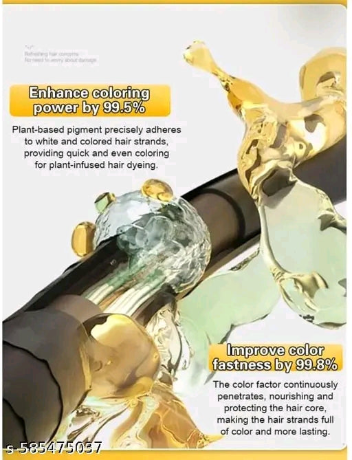 Long Lasting Natural Hair Dye Shampoo 100ML each (Pack of 2)